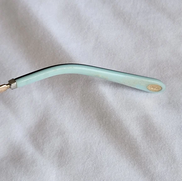 Tiffany & Co. Black and Gold Glasses with Blue Accents TF1130 Eyeglasses - Picture 9 of 17